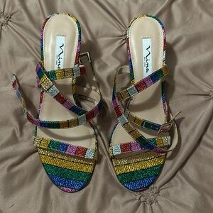 Nina Colorful Sparkly Heels